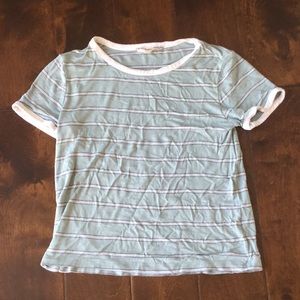 Light green stripped ringed t-shirt